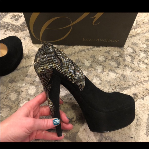 ENZO ANGIOLINI WOMEN'S BALADEVA PLATFORM PUMP HEELS size 7.5 - Picture 3 of 16